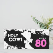 Invitation à la fête du 80e anniversaire - Vache S (Debout devant)