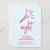 Invitation à la fête du 8e anniversaire (Devant)