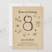 Invitation à la fête du 8e anniversaire (Devant)