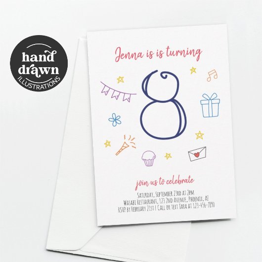 Invitation à la fête du 8e anniversaire