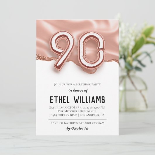 Invitation à la fête du 90e anniversaire (Debout devant)