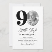Invitation à la fête du 90e anniversaire | 90e ann (Devant)