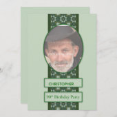 Invitation à la fête du 90e anniversaire Ajouter u (Devant / Derrière)