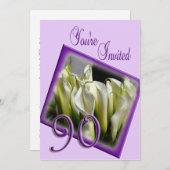 Invitation à la fête du 90e anniversaire - Calla l (Devant / Derrière)