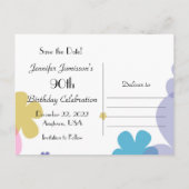 Invitation à la fête du 90e anniversaire Enregistr (Dos)