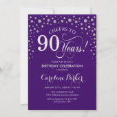 Invitation à la fête du 90e anniversaire - Silver (Devant)