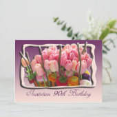 Invitation à la fête du 90e anniversaire - Tulipes (Debout devant)