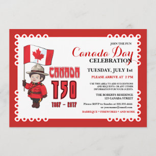 Invitation à la fête du barbecue de la fête du Can