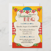Invitation à la fête du barbecue d'été (Devant)