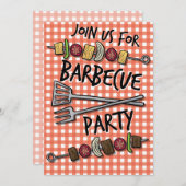 Invitation à la fête du barbecue en été (Devant / Derrière)