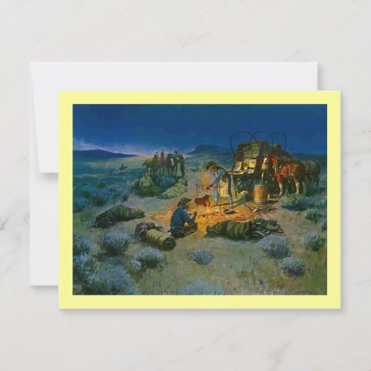 INVITATION À LA FÊTE DU BARBECUE OCCIDENTAL ~ PERS (Devant)