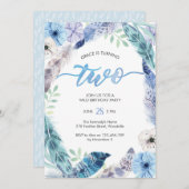 Invitation à la fête du Boho 2e anniversaire (Devant / Derrière)