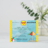 Invitation À La Fête Du Bonfire Et Du Pool (Debout devant)