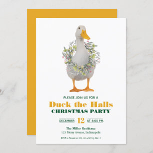 Invitation à la fête du canard de Noël