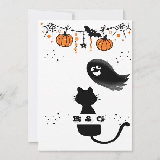 invitation à la fête du chat noir (Dos)