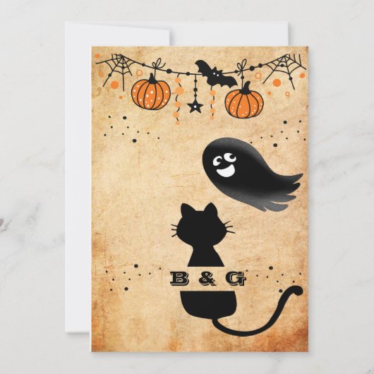 invitation à la fête du chat noir (Dos)