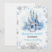 Invitation à la fête du château de conte de fées d (Devant / Derrière)