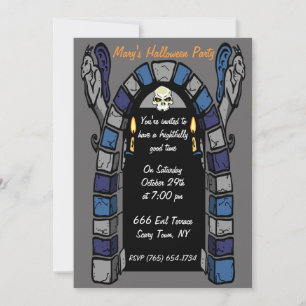 Invitation à la fête du château hanté