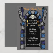 Invitation à la fête du château hanté (Devant / Derrière)