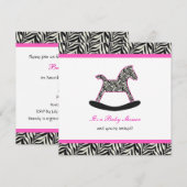 Invitation à la fête du Cheval de Zebra (Devant / Derrière)