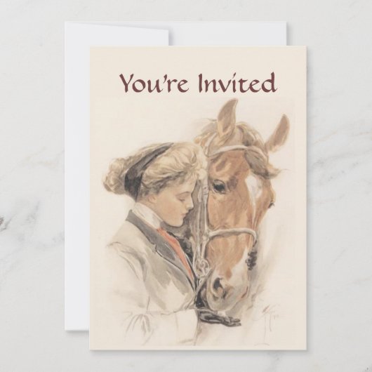 Invitation à la fête du Cheval et de la Dame Vinta (Devant)
