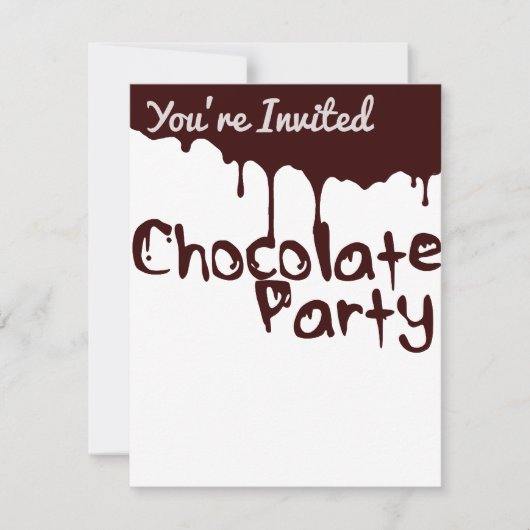Invitation à la fête du chocolat (Devant)