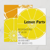 Invitation à la fête du citron (Devant / Derrière)
