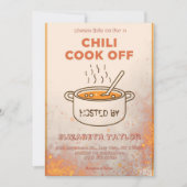Invitation à la fête du concours de chili (Devant)