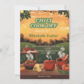 Invitation à la fête du concours de chili (Devant)