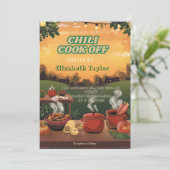 Invitation à la fête du concours de chili (Debout devant)