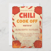 Invitation à la fête du concours de chili (Devant)