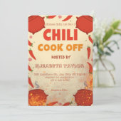 Invitation à la fête du concours de chili (Debout devant)