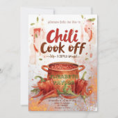 Invitation à la fête du concours de chili (Devant)