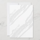 Invitation à la fête du costume d'anniversaire d'H (Dos)