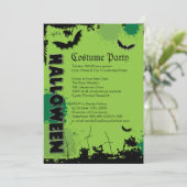 Invitation à la fête du costume d'Halloween (Debout devant)
