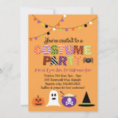 Invitation à la fête du costume d'Halloween (Devant)