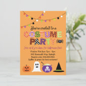 Invitation à la fête du costume d'Halloween (Debout devant)