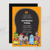 Invitation à la fête du costume pour enfants d'Hal (Devant / Derrière)