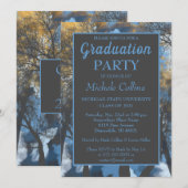 Invitation à la fête du coucher de soleil de Forêt (Devant / Derrière)