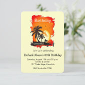 Invitation à la fête du coucher de soleil sur la p (Debout devant)