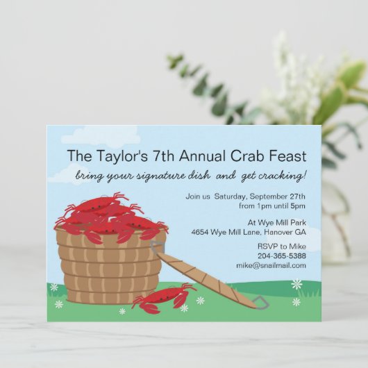 Invitation à la fête du crabe (Debout devant)