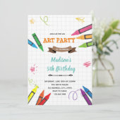 Invitation à la fête du crayon d'art (Debout devant)