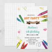 Invitation à la fête du crayon d'art (Devant / Derrière)