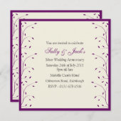 Invitation à la fête du Creme et du Purple Anniver (Devant / Derrière)