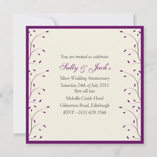 Invitation à la fête du Creme et du Purple Anniver (Devant)