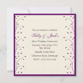 Invitation à la fête du Creme et du Purple Anniver