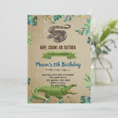 Invitation à la fête du crocodile et du serpent (Debout devant)