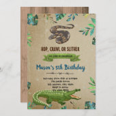 Invitation à la fête du crocodile et du serpent (Devant / Derrière)