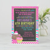 Invitation à la fête du Cupcake (Debout devant)