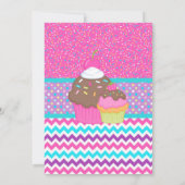 Invitation à la fête du Cupcake (Dos)
